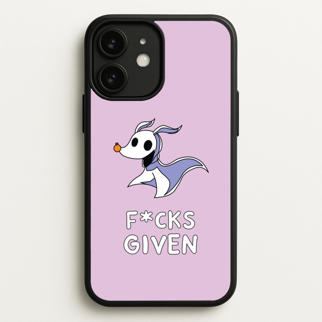 Zero F*cks - Nightmare Before Christmas Phone Case for iPhone 11