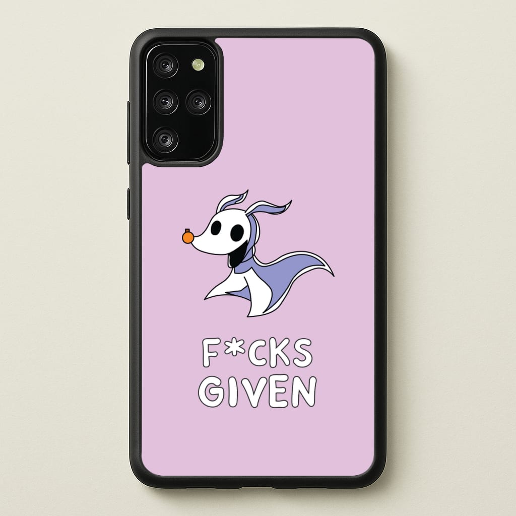 Zero F*cks - Nightmare Before Christmas Phone Case for Galaxy S20 Plus