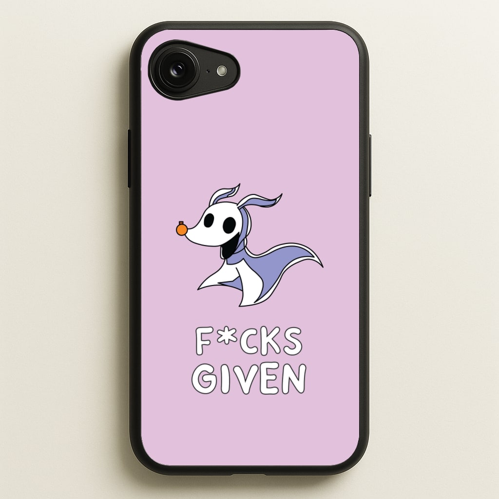 Zero F*cks - Nightmare Before Christmas Phone Case for iPhone 16e