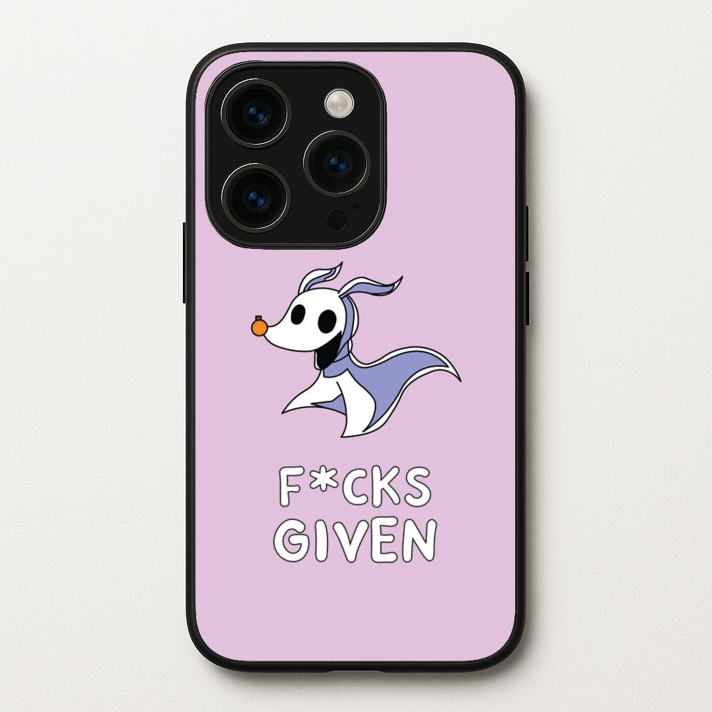 Zero F*cks - Nightmare Before Christmas Phone Case for iPhone 14 Pro