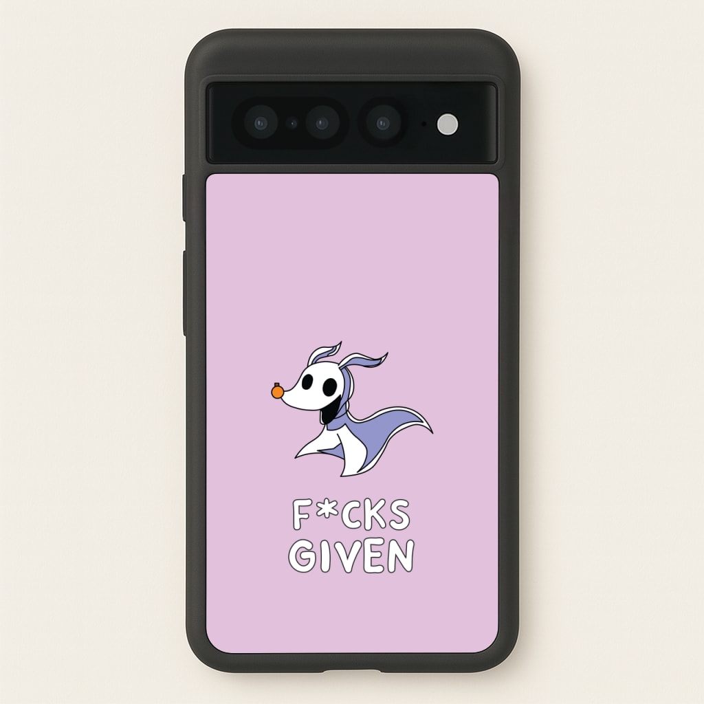 Zero F*cks - Nightmare Before Christmas Phone Case for Google Pixel 7 Pro