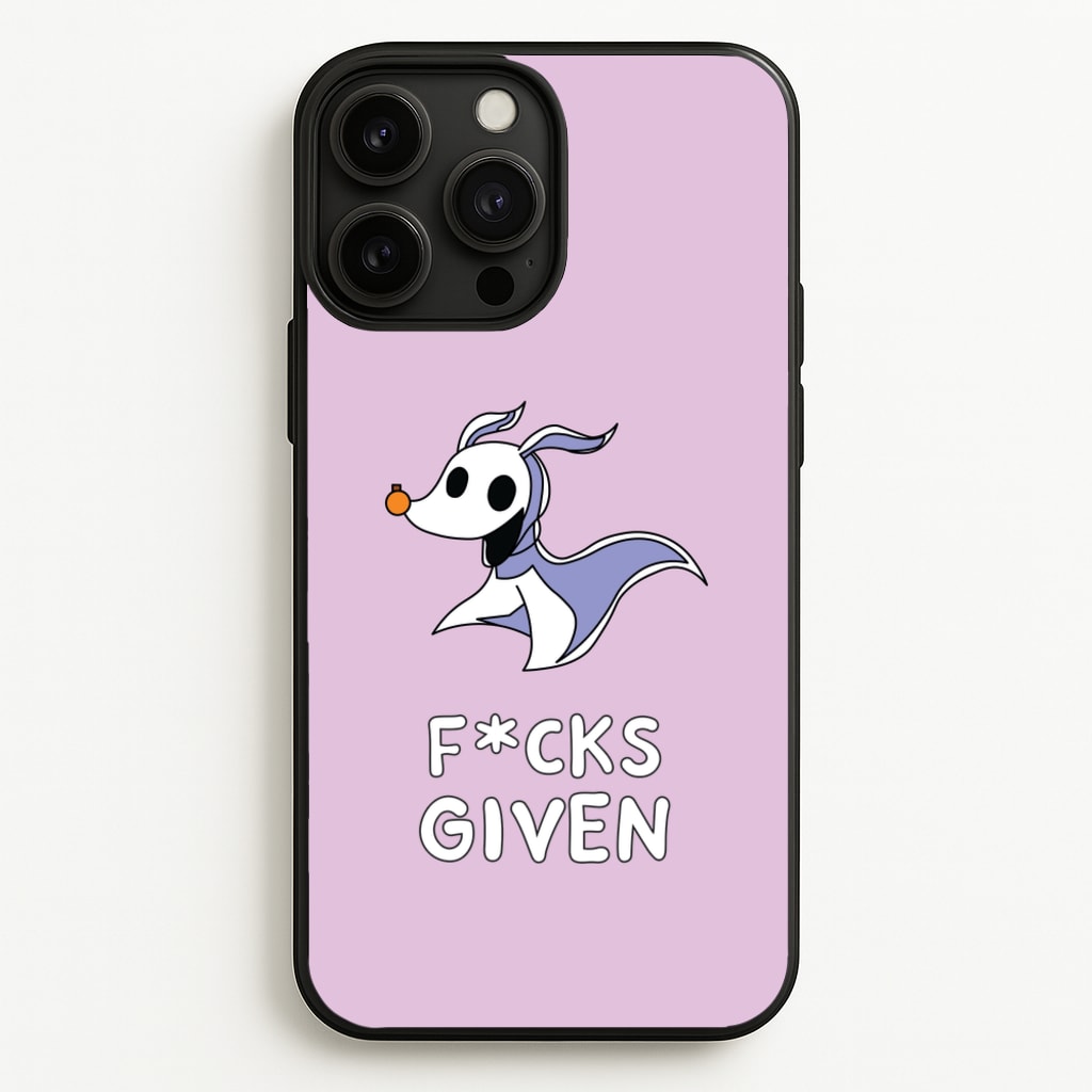 Zero F*cks - Nightmare Before Christmas Phone Case for iPhone 13 Pro Max