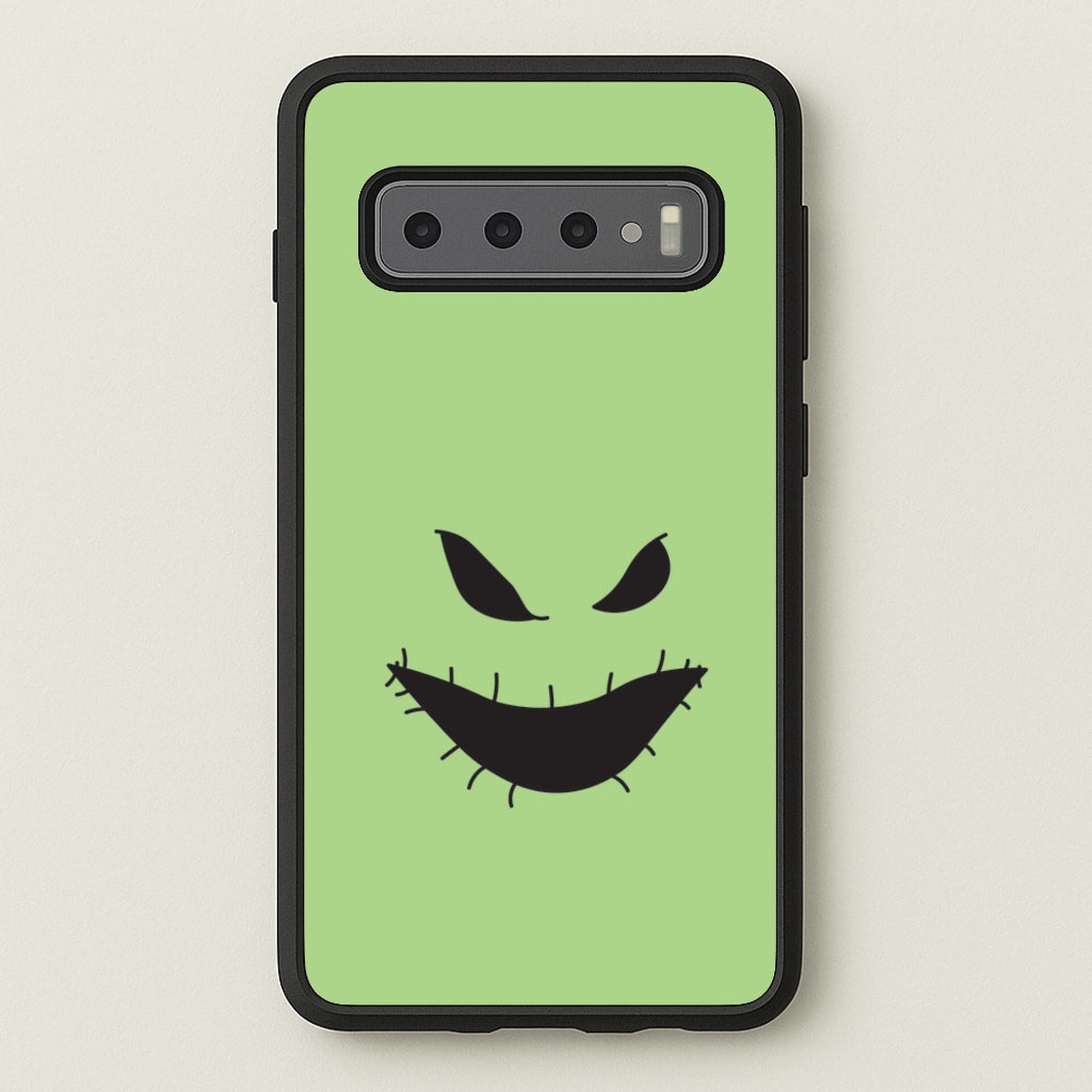 Green Face - Nightmare Before Christmas Phone Case for Galaxy S10