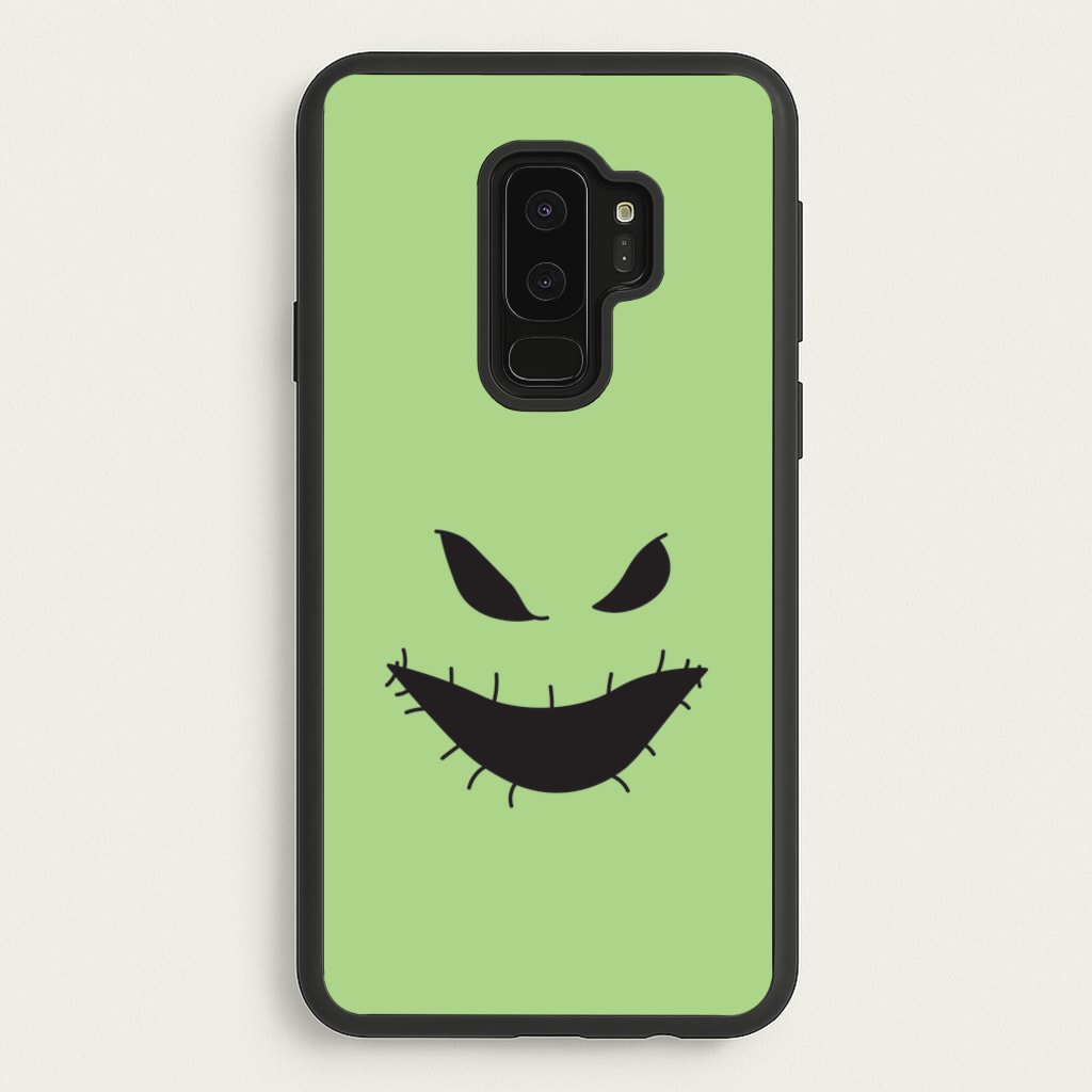 Green Face - Nightmare Before Christmas Phone Case for Galaxy S9 Plus