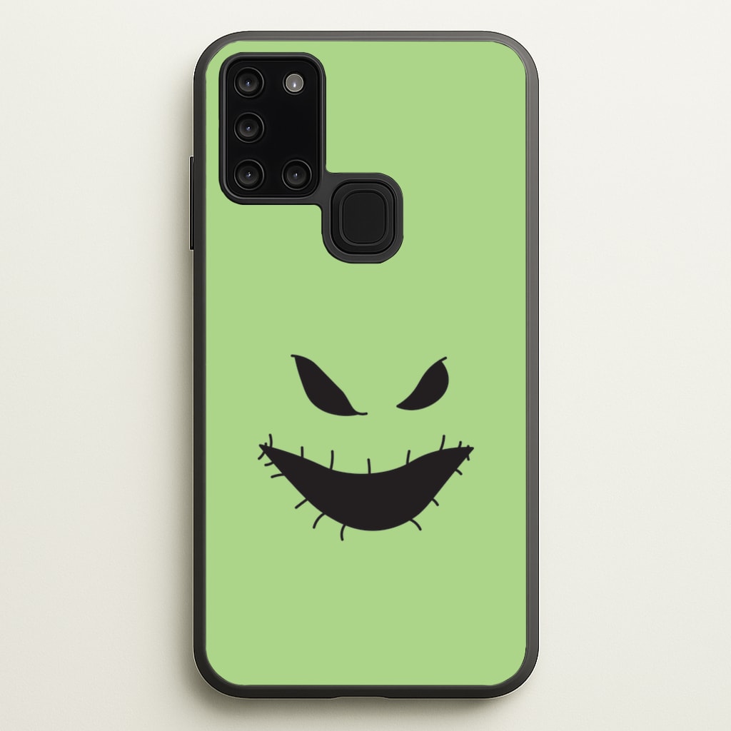 Green Face - Nightmare Before Christmas Phone Case for Galaxy A21s