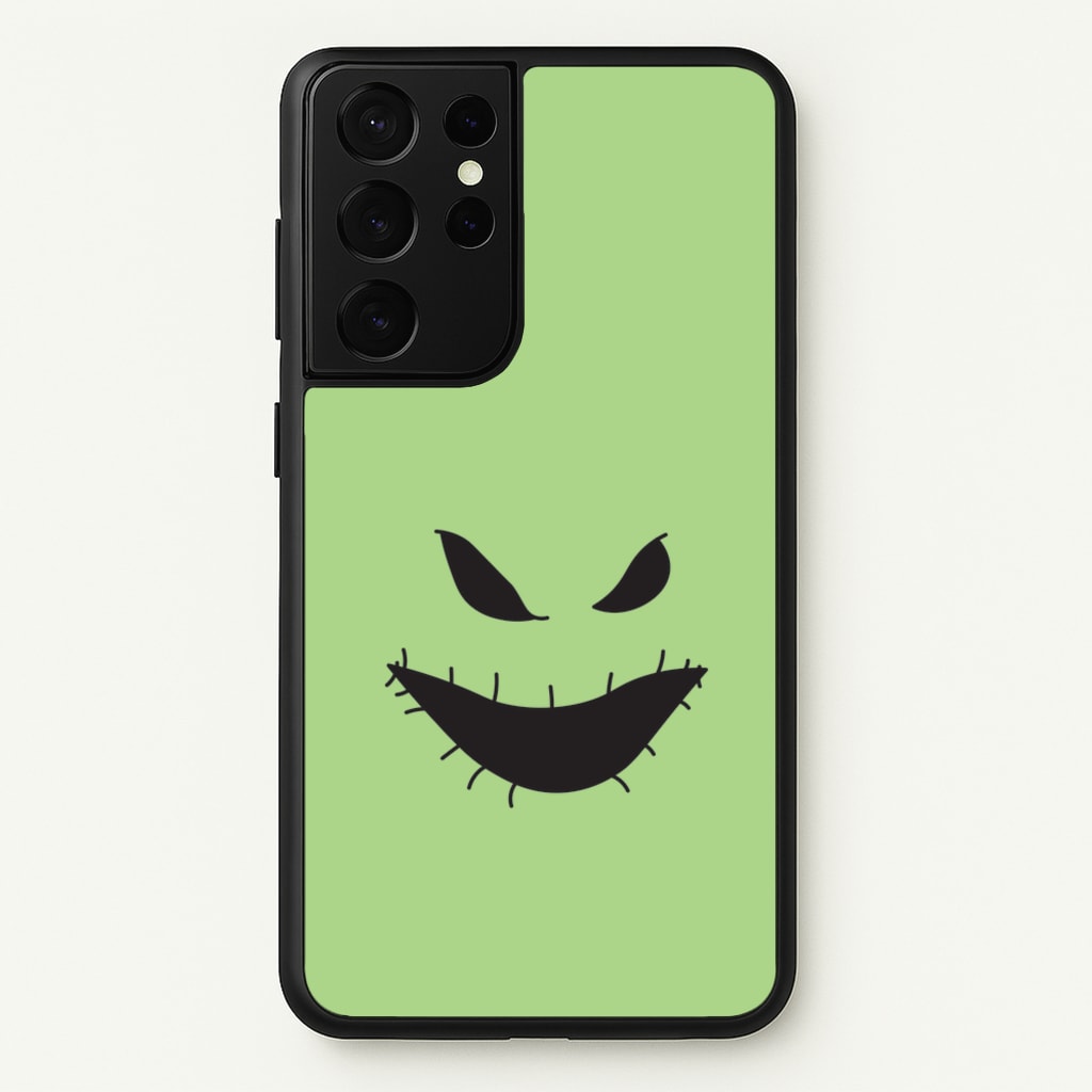 Green Face - Nightmare Before Christmas Phone Case for Galaxy S21 Ultra