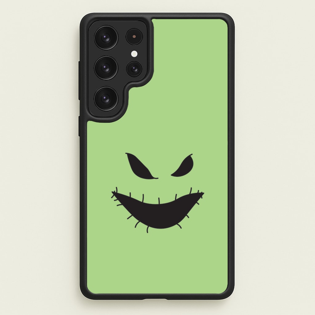 Green Face - Nightmare Before Christmas Phone Case for Galaxy S22 Ultra