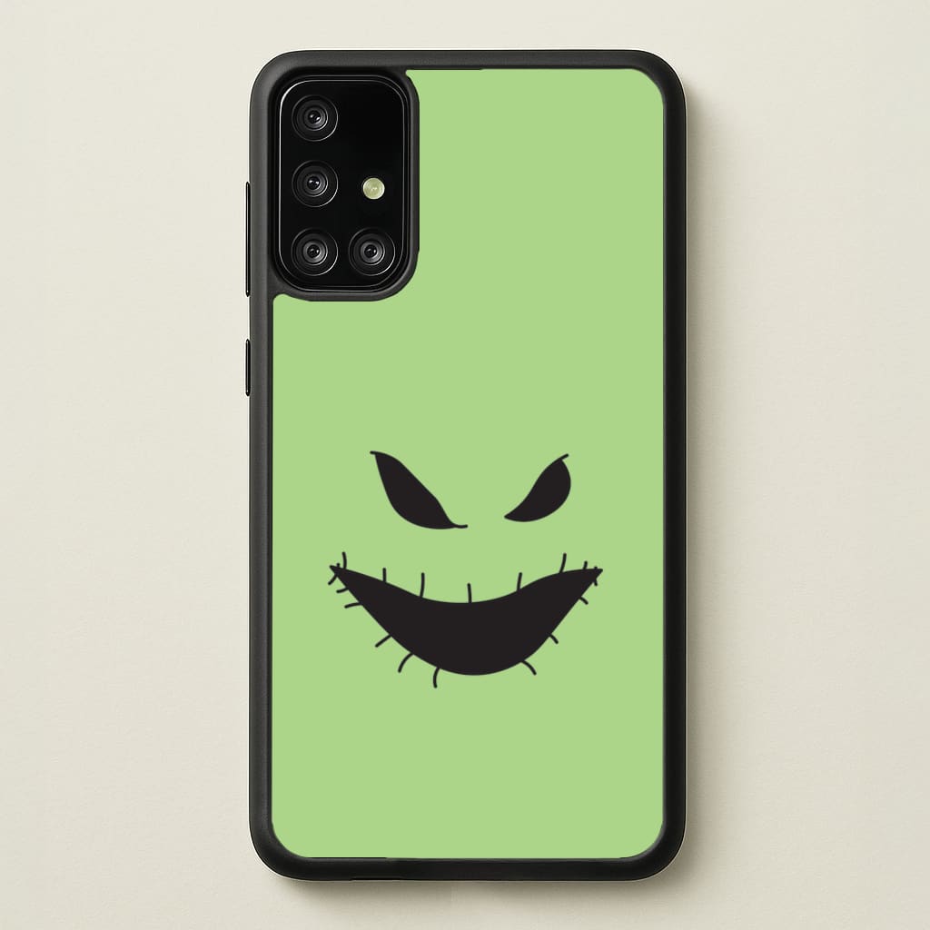 Green Face - Nightmare Before Christmas Phone Case for Galaxy A71