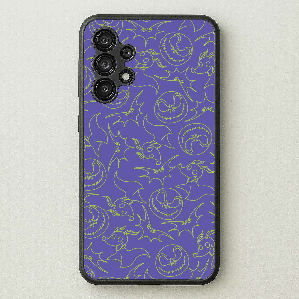 Purple And Green Pattern - Nightmare Before Christmas Phone Case for Galaxy A13