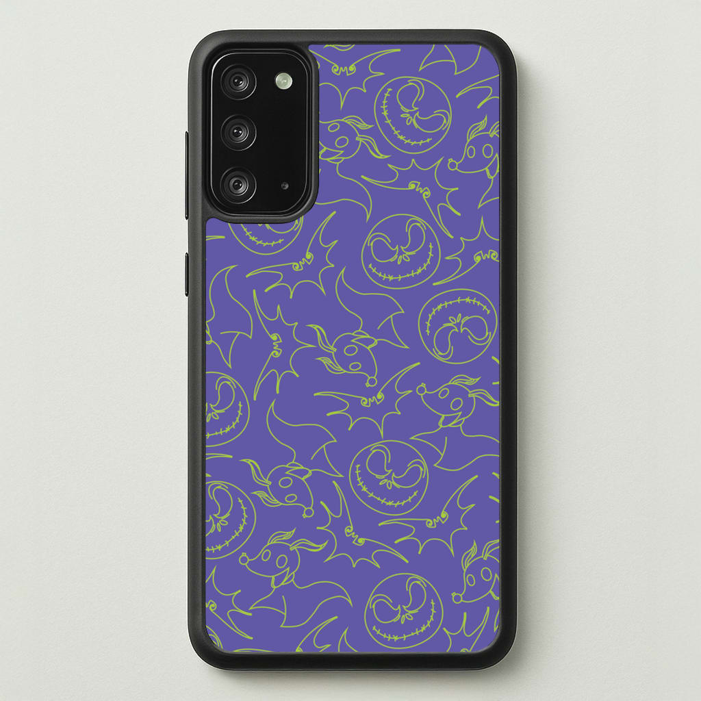 Purple And Green Pattern - Nightmare Before Christmas Phone Case for Galaxy Note 20
