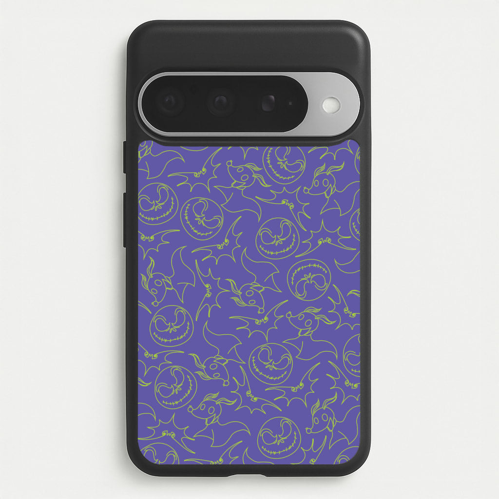 Purple And Green Pattern Phone Case for Google Pixel 10 Pro XL