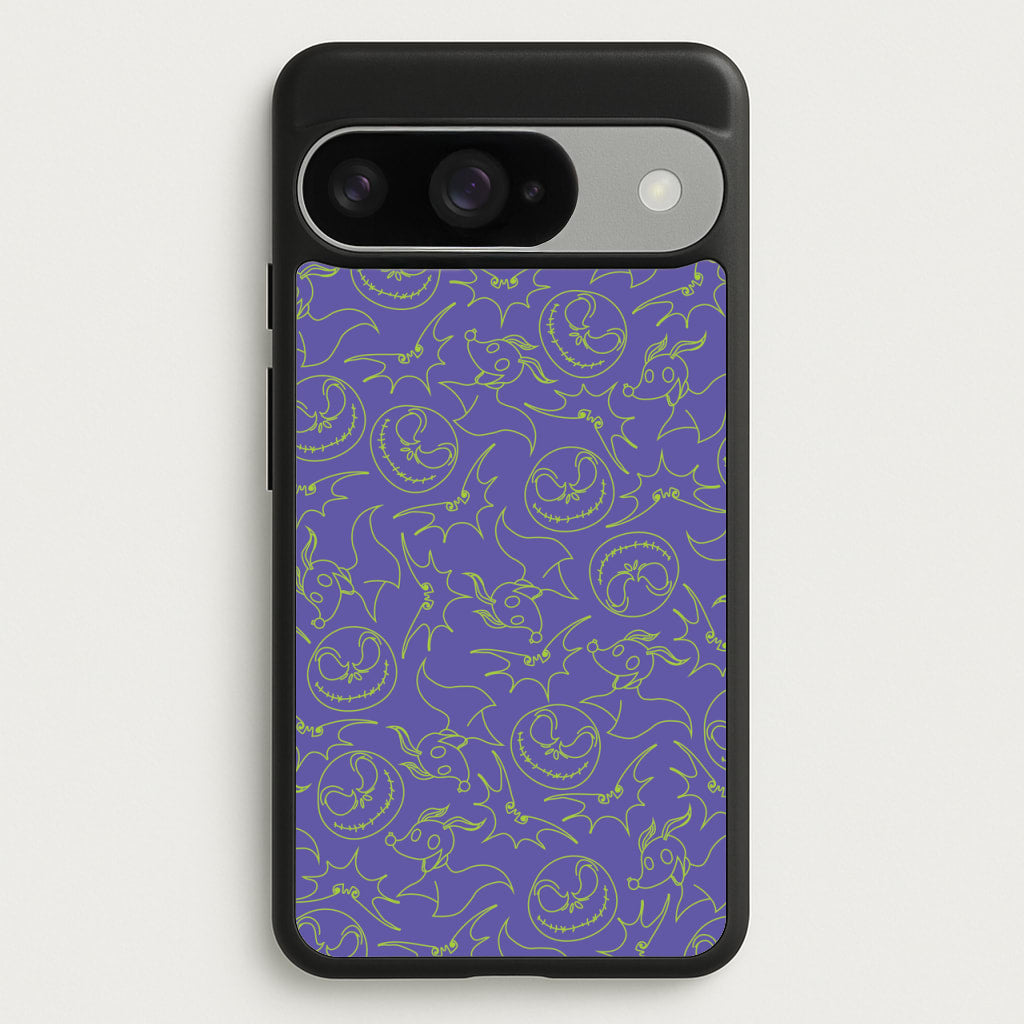 Purple And Green Pattern Phone Case for Google Pixel 10 / 10 Pro