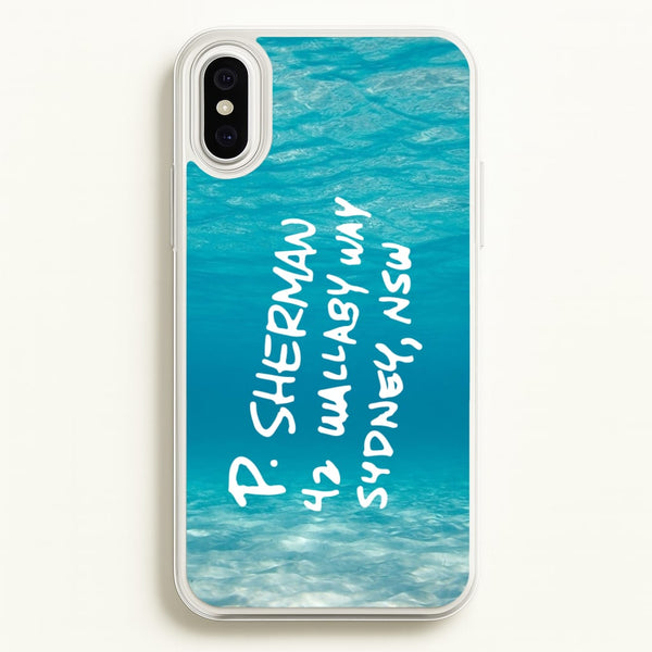 P.Sherman, 42 Wallaby Way ,Sydney - Disney Phone Case for iPhone XS Max