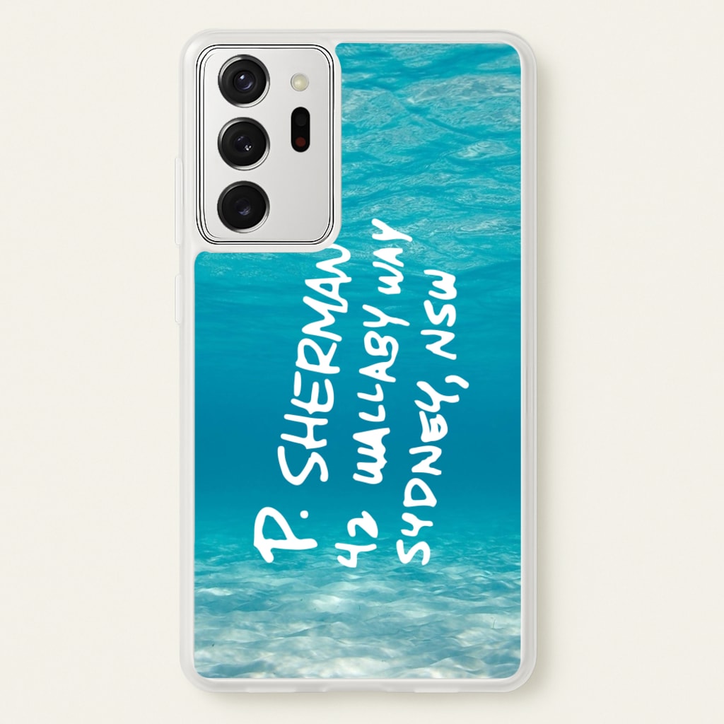 P.Sherman, 42 Wallaby Way ,Sydney - Disney Phone Case for Galaxy Note 20 Ultra
