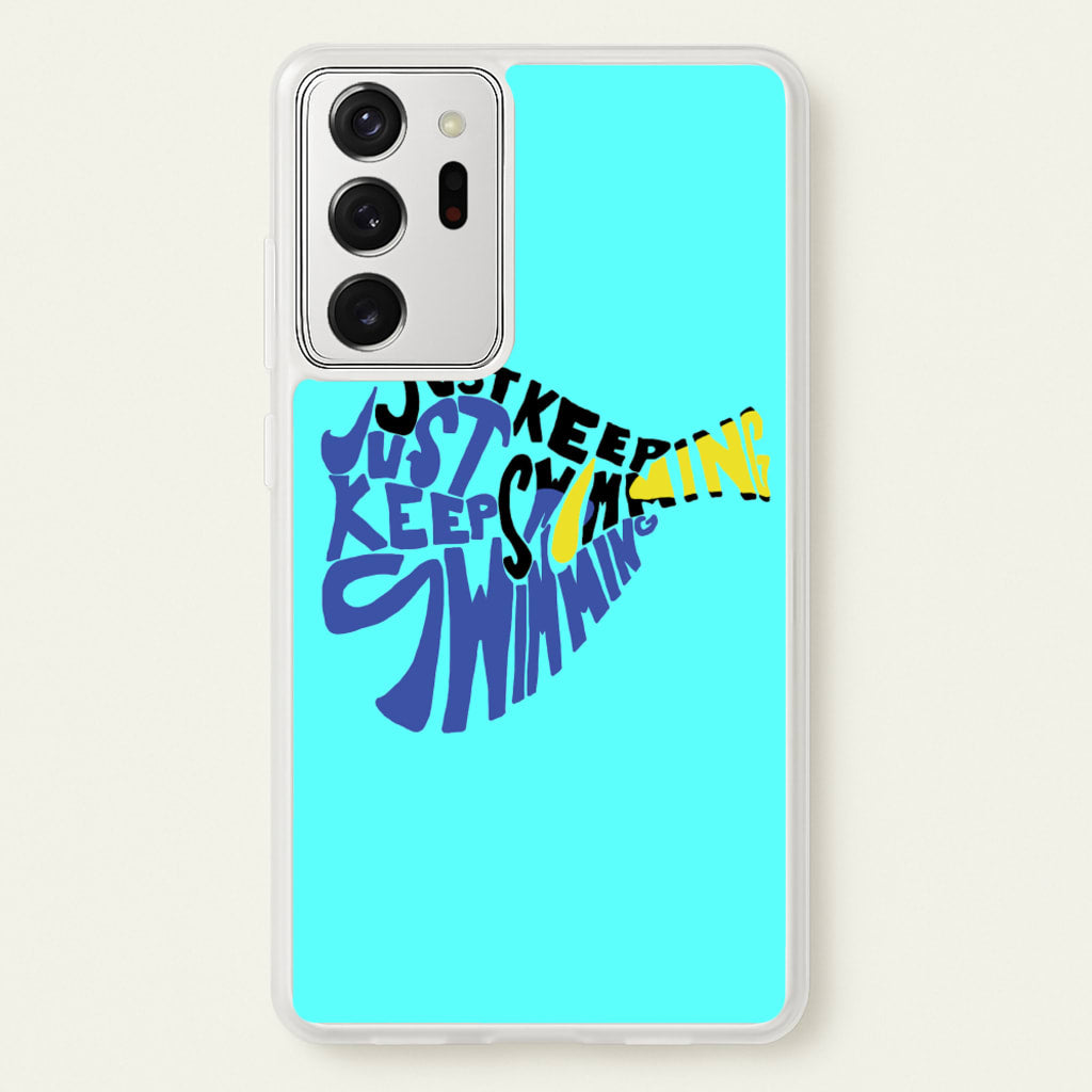Just Keep Swimming - Finding Dory Fairytale - Disney Phone Case for Galaxy Note 20 Ultra