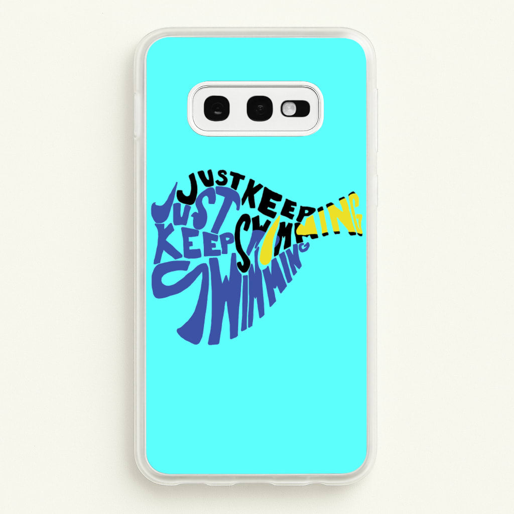 Just Keep Swimming - Finding Dory Fairytale - Disney Phone Case for Galaxy S10e