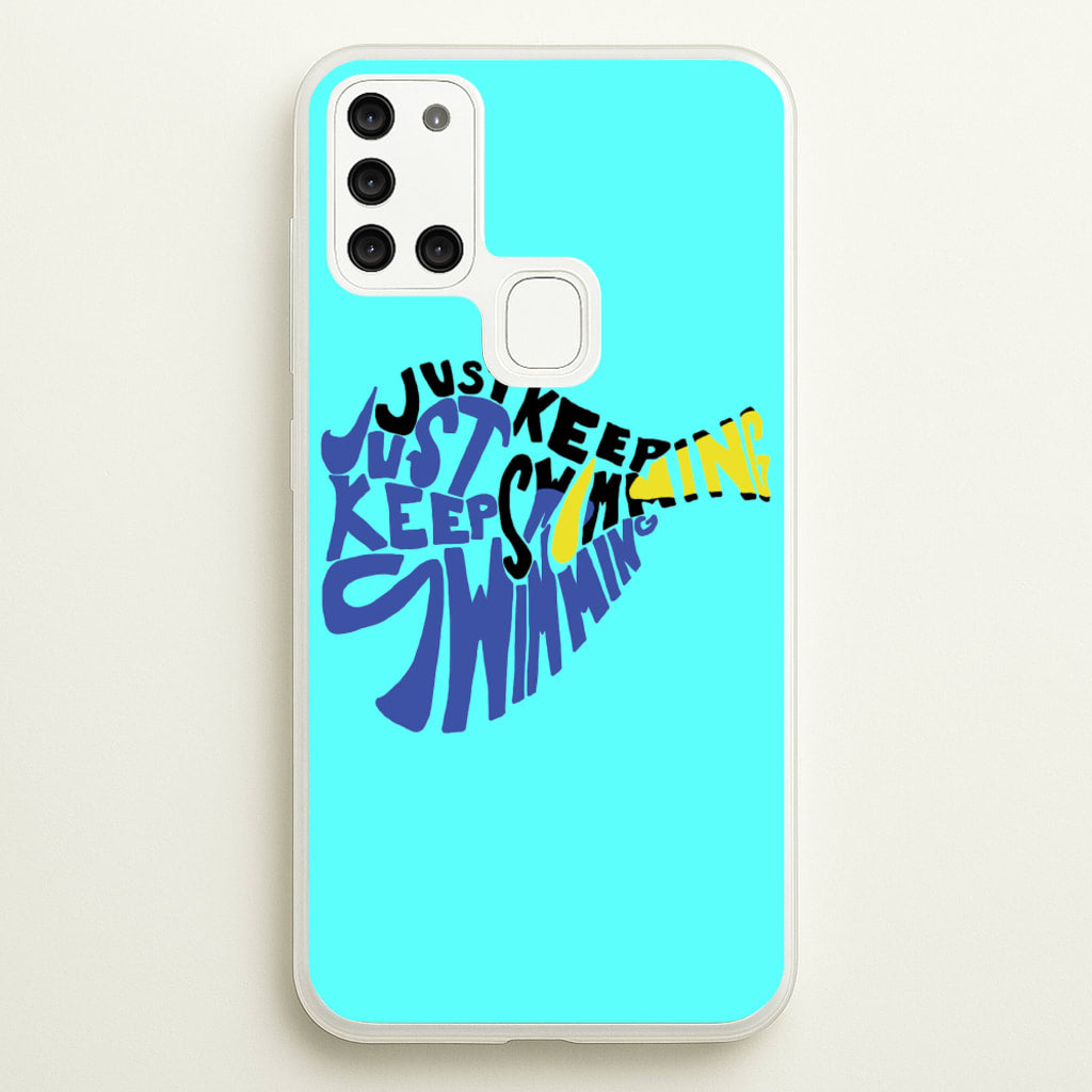 Just Keep Swimming - Finding Dory Fairytale - Disney Phone Case for Galaxy A21s