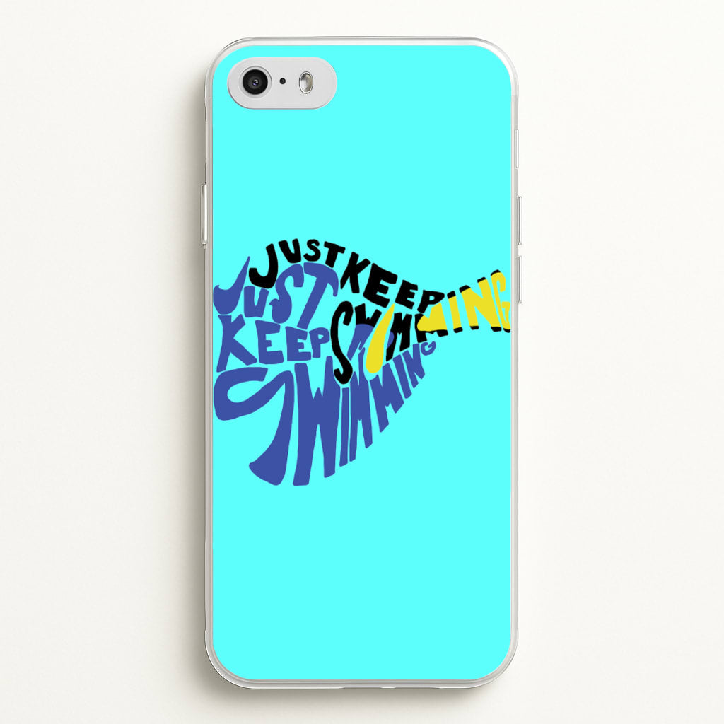 Just Keep Swimming - Finding Dory Fairytale - Disney Phone Case for iPhone 5 / 5s / SE 2016