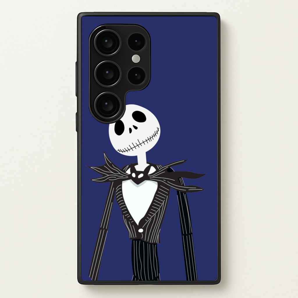 Jack Skellington Blue - TNBC - Halloween Phone Case for Galaxy S24 Ultra