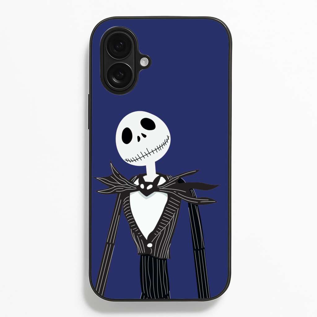 Jack Skellington Blue - TNBC - Halloween Phone Case for iPhone 16 Plus