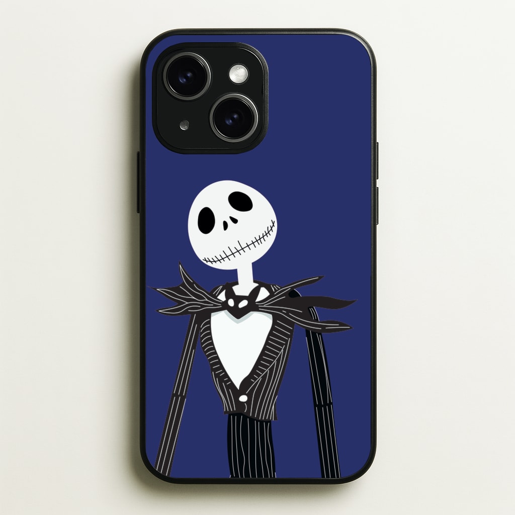 Jack Skellington Blue - TNBC - Halloween Phone Case for iPhone 14