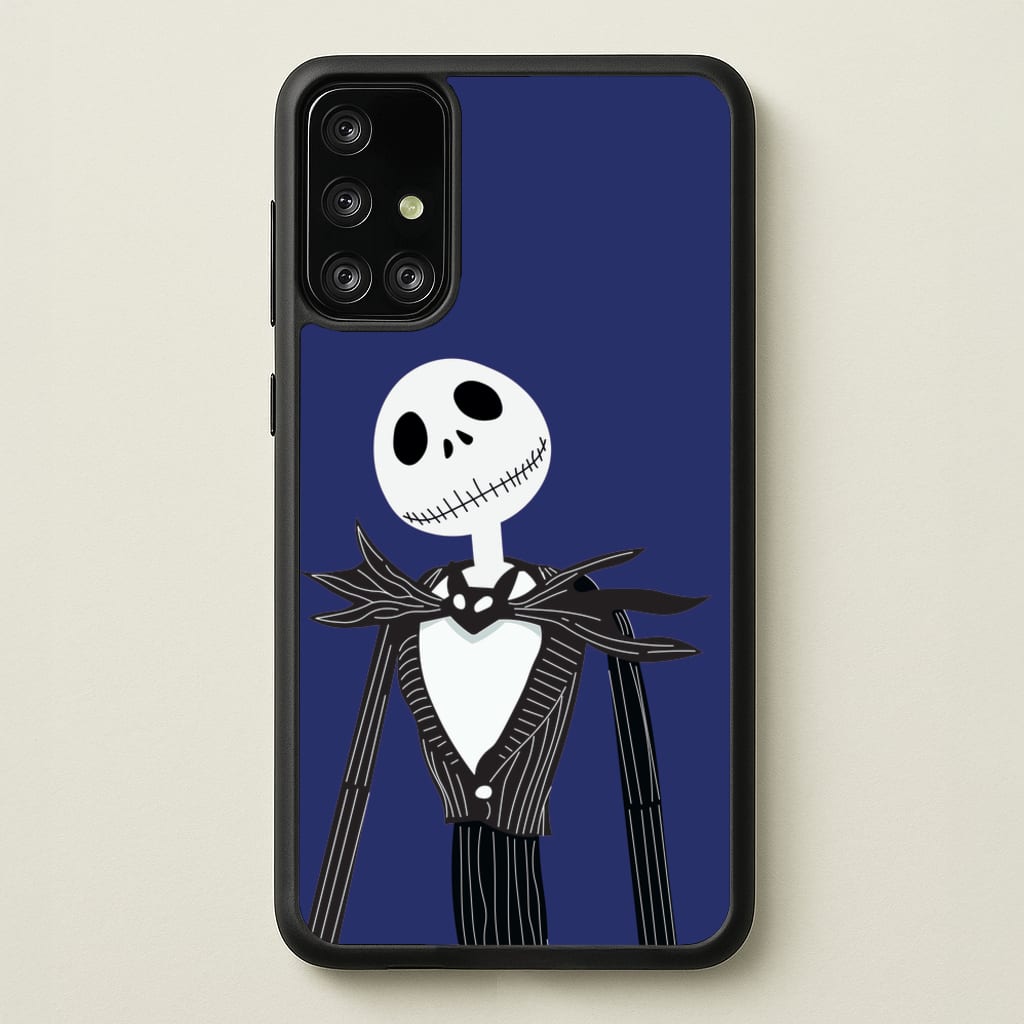 Jack Skellington Blue - TNBC - Halloween Phone Case for Galaxy A71