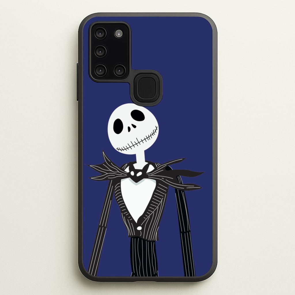 Jack Skellington Blue - TNBC - Halloween Phone Case for Galaxy A21s