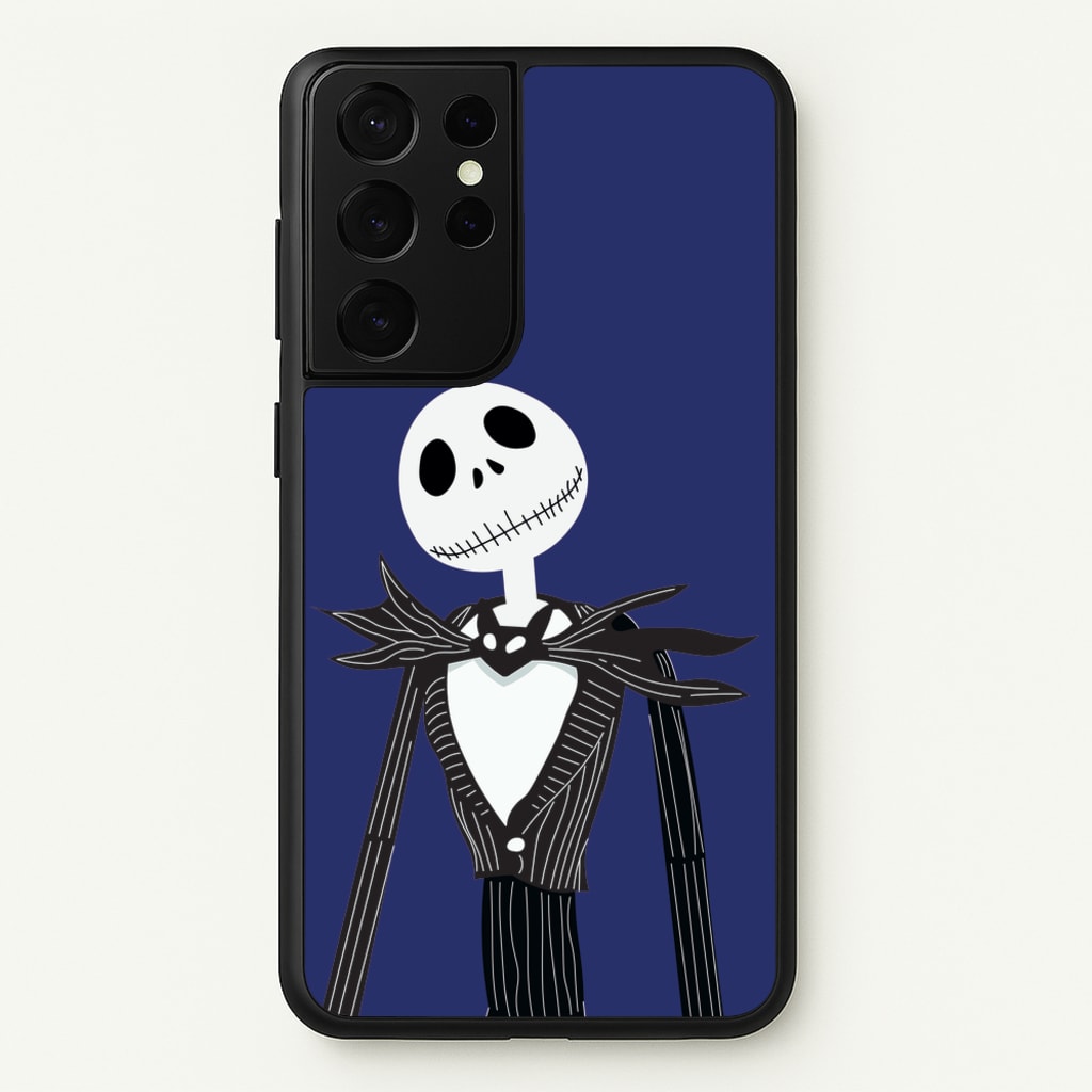 Jack Skellington Blue - TNBC - Halloween Phone Case for Galaxy S21 Ultra