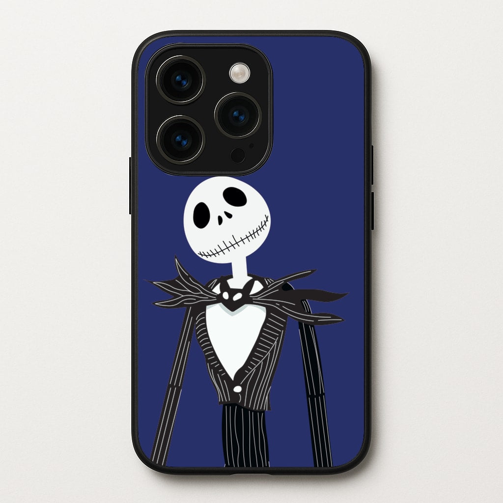 Jack Skellington Blue - TNBC - Halloween Phone Case for iPhone 15 Pro Max