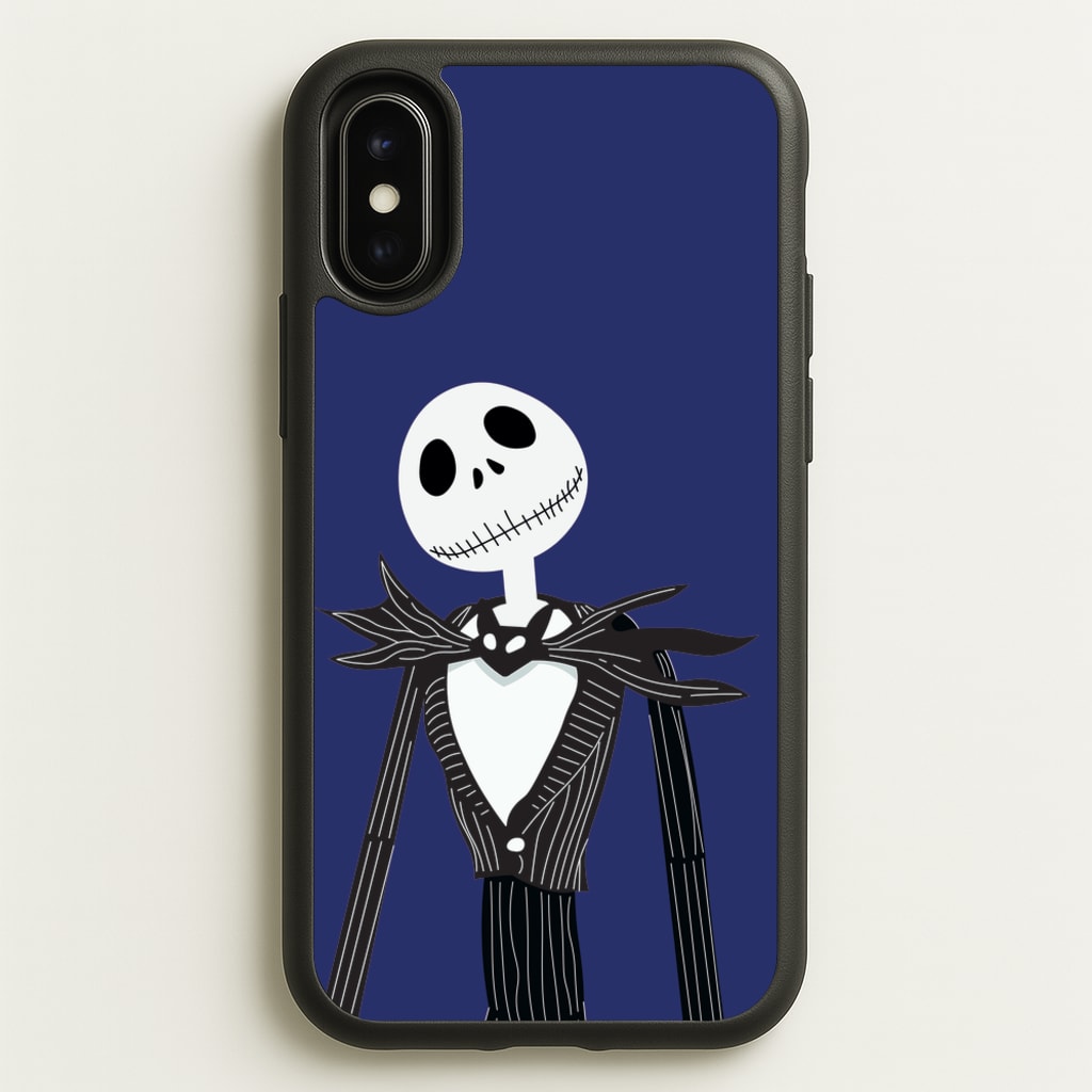 Jack Skellington Blue - TNBC - Halloween Phone Case for iPhone X / XS