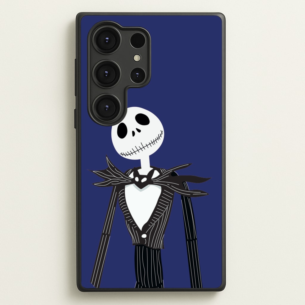 Jack Skellington Blue - TNBC - Halloween Phone Case for Galaxy S25 Ultra
