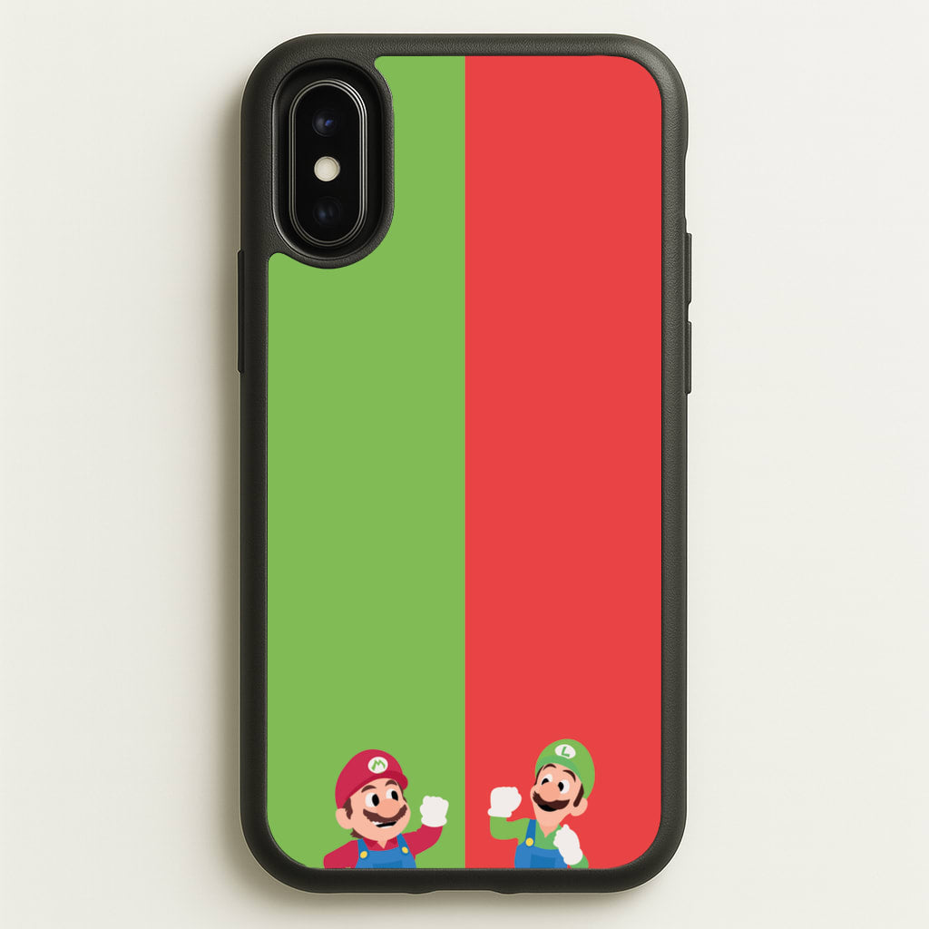 Mario And Luigi - The Super Mario Bros Phone Case for iPhone X / XS
