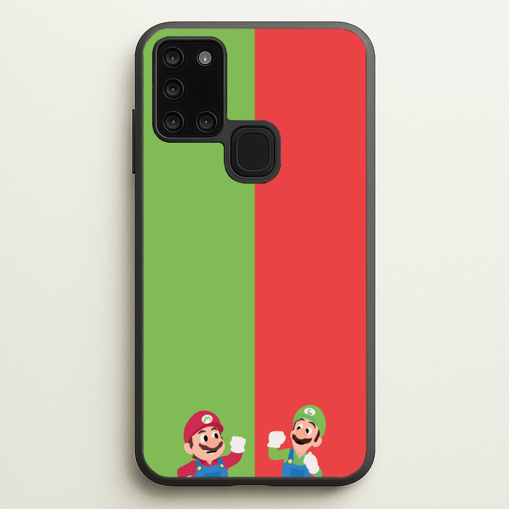 Mario And Luigi - The Super Mario Bros Phone Case for Galaxy A21s