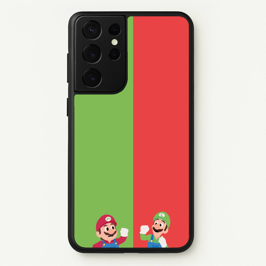 Mario And Luigi - The Super Mario Bros Phone Case for Galaxy S21 Ultra