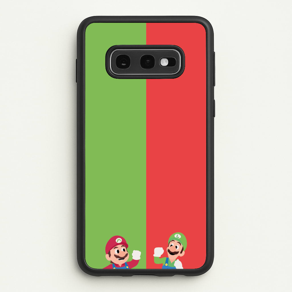 Mario And Luigi - The Super Mario Bros Phone Case for Galaxy S10e