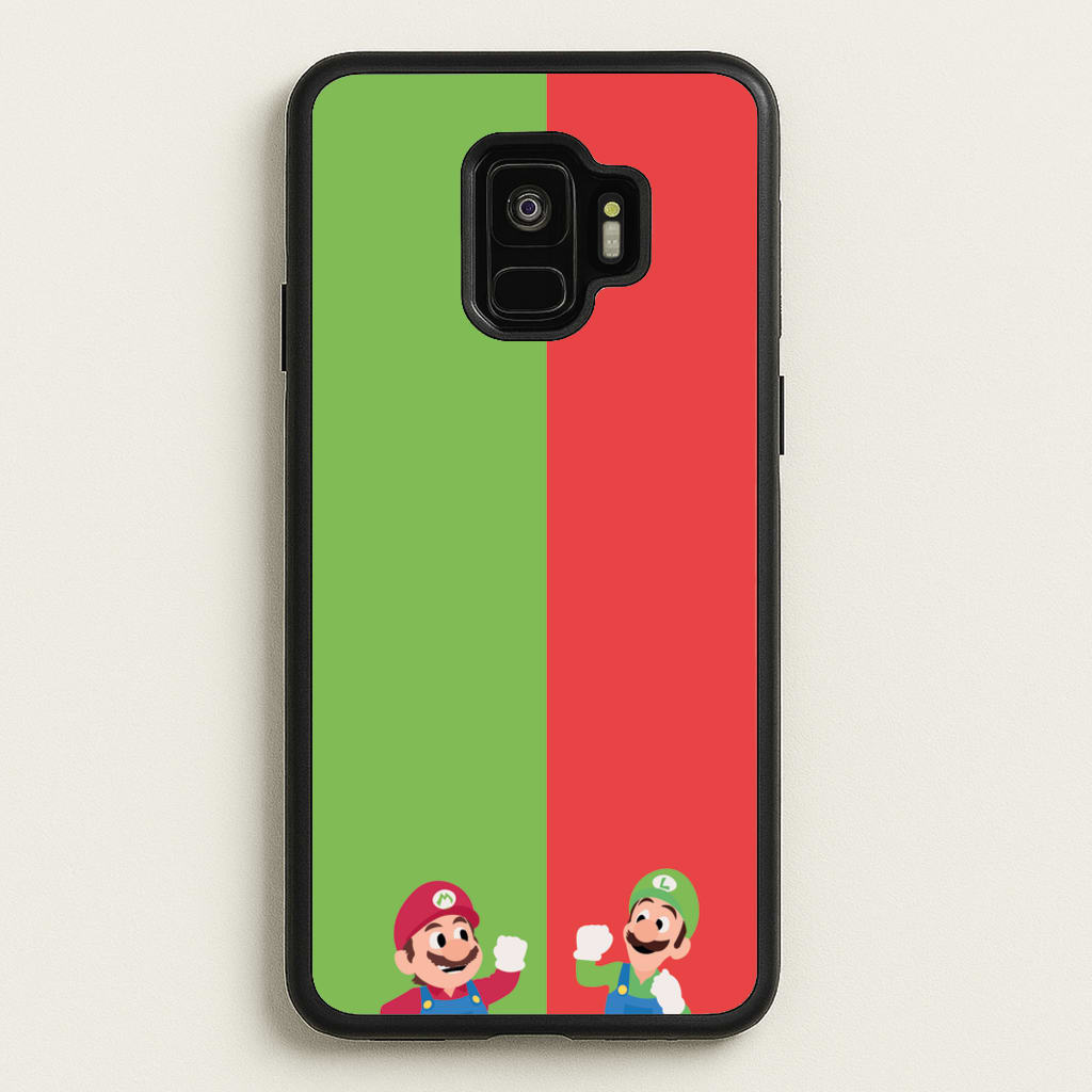 Mario And Luigi - The Super Mario Bros Phone Case for Galaxy S9