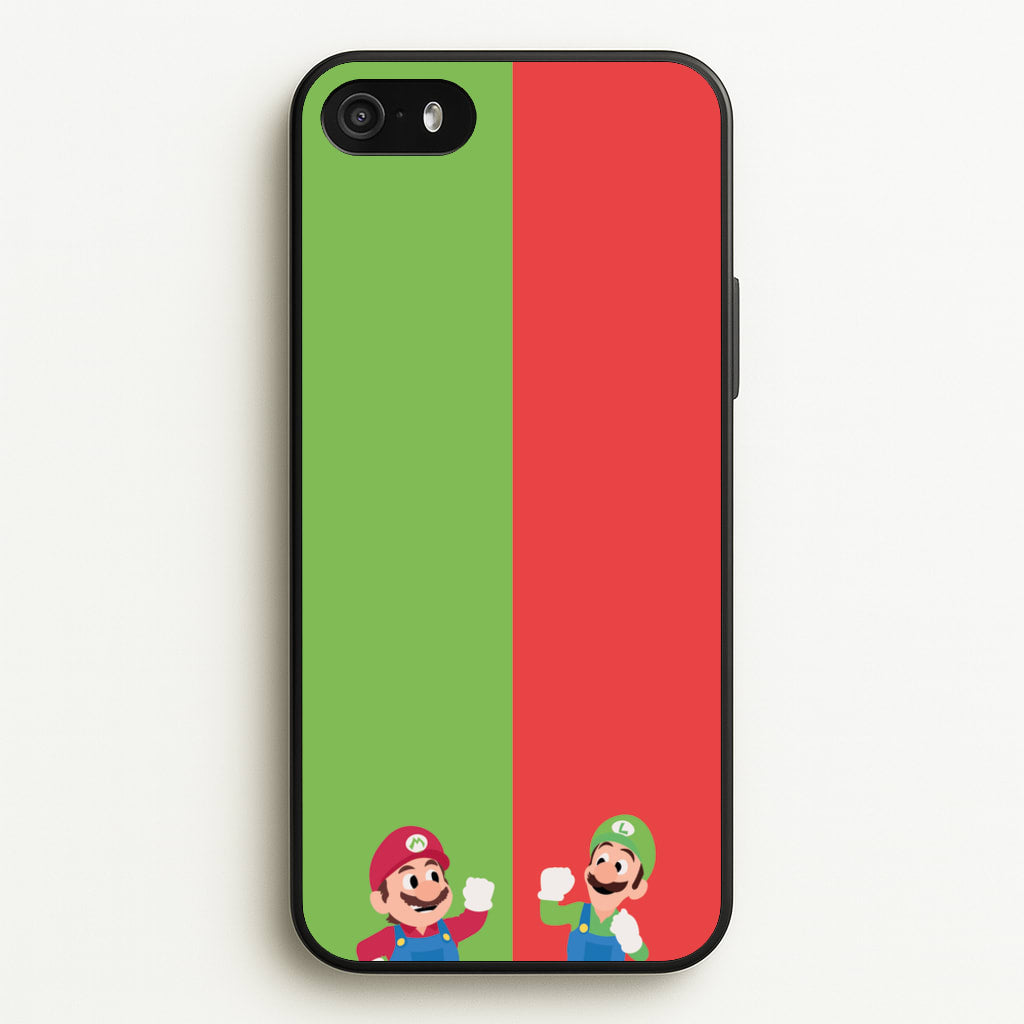 Mario And Luigi - The Super Mario Bros Phone Case for iPhone 5 / 5s / SE 2016
