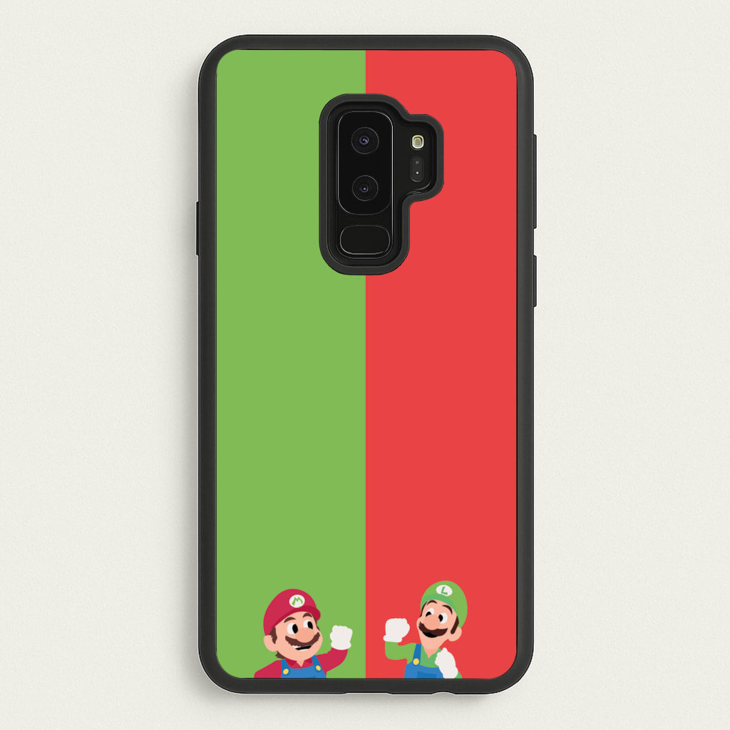 Mario And Luigi - The Super Mario Bros Phone Case for Galaxy S9 Plus