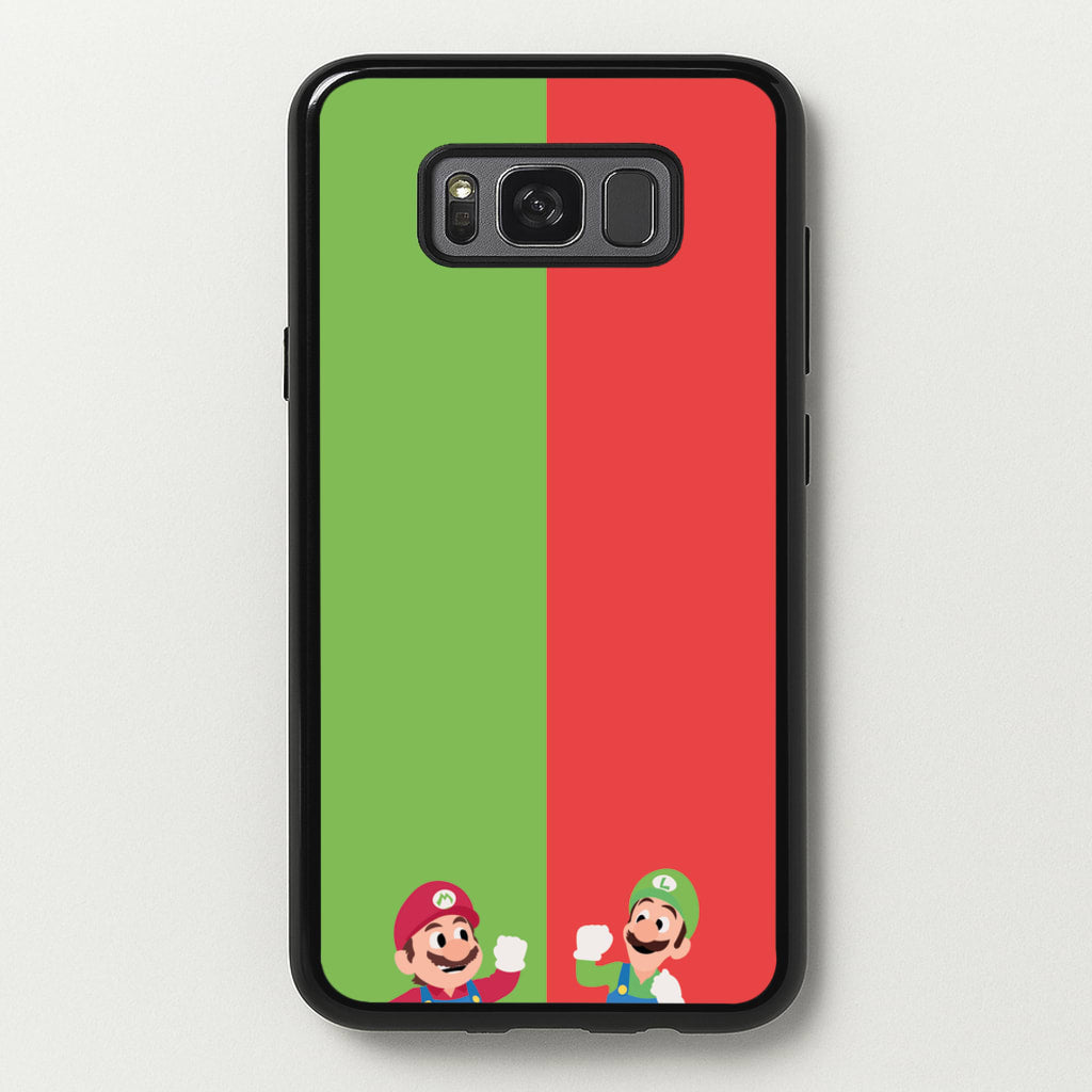 Mario And Luigi - The Super Mario Bros Phone Case for Galaxy S8