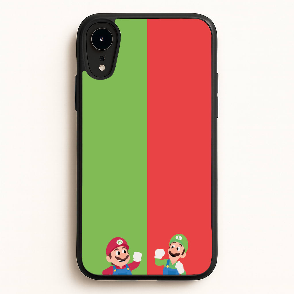 Mario And Luigi - The Super Mario Bros Phone Case for iPhone XR