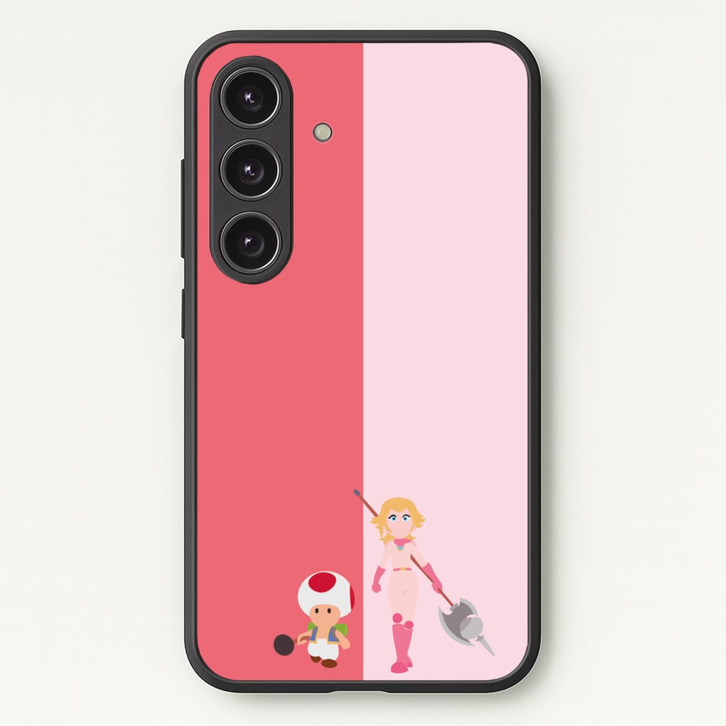 Toad And Peach - The Super Mario Bros Phone Case for Galaxy S24