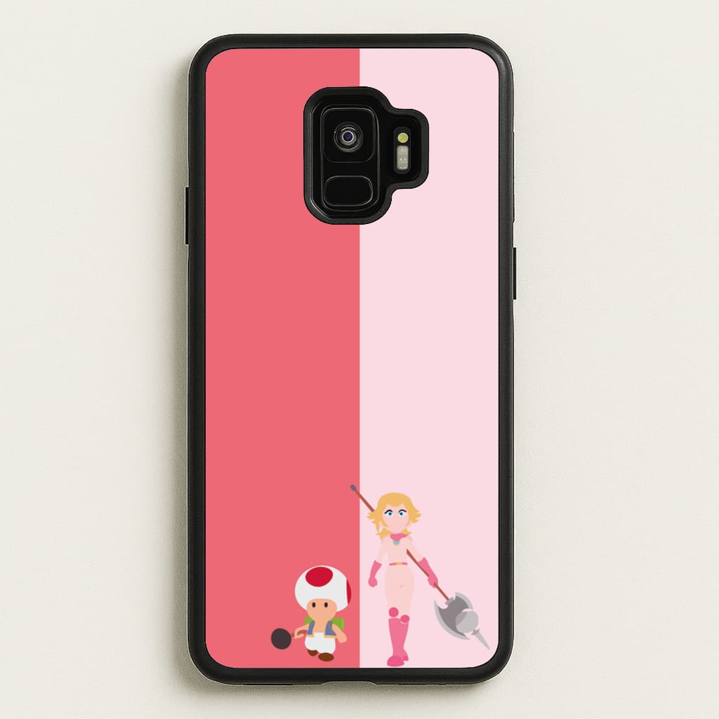 Toad And Peach - The Super Mario Bros Phone Case for Galaxy S9
