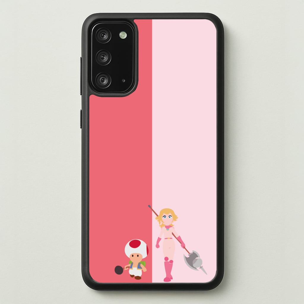 Toad And Peach - The Super Mario Bros Phone Case for Galaxy Note 20