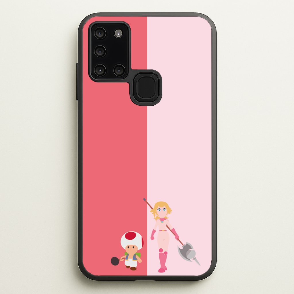 Toad And Peach - The Super Mario Bros Phone Case for Galaxy A21s