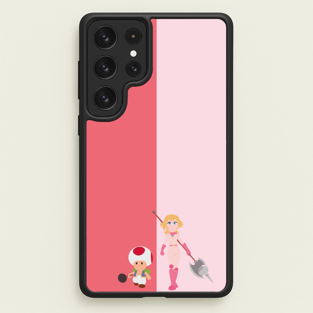 Toad And Peach - The Super Mario Bros Phone Case for Galaxy S22 Ultra