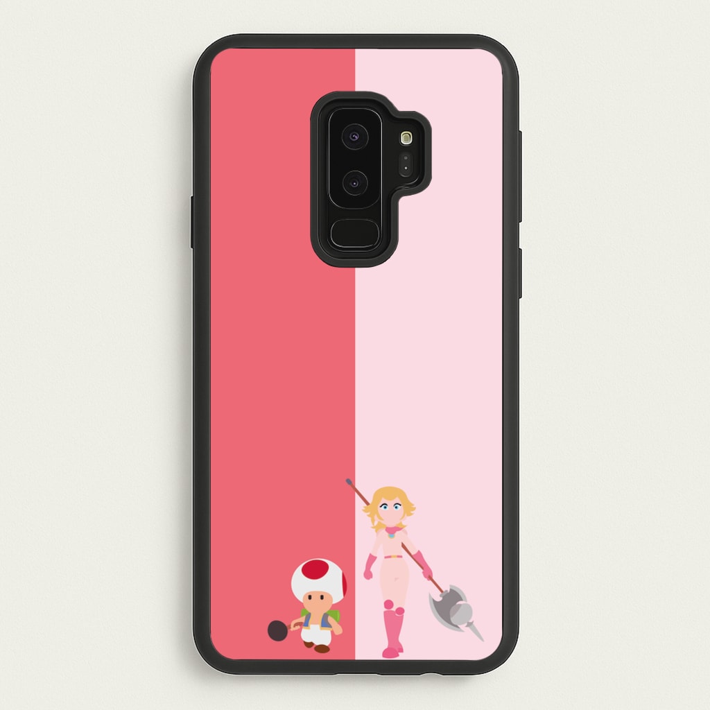 Toad And Peach - The Super Mario Bros Phone Case for Galaxy S9 Plus
