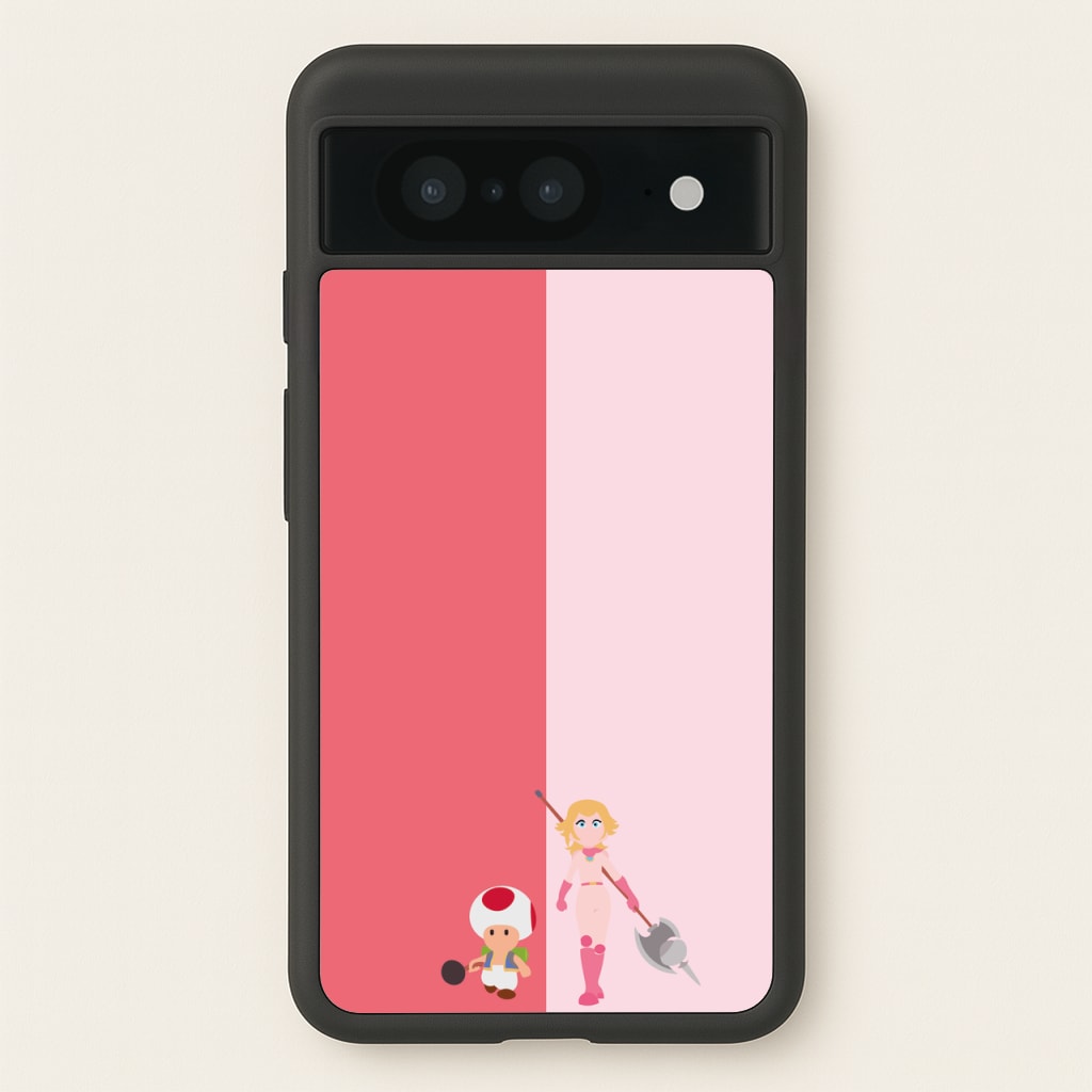 Toad And Peach - The Super Mario Bros Phone Case for Google Pixel 8