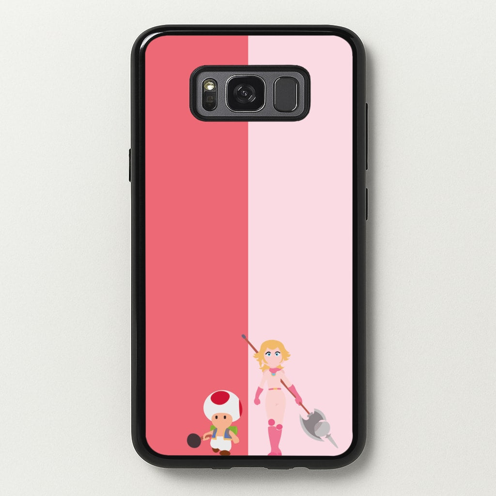Toad And Peach - The Super Mario Bros Phone Case for Galaxy S8 Plus