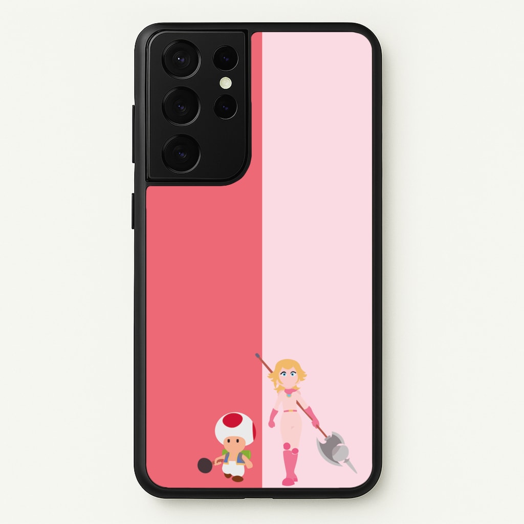 Toad And Peach - The Super Mario Bros Phone Case for Galaxy S21 Ultra