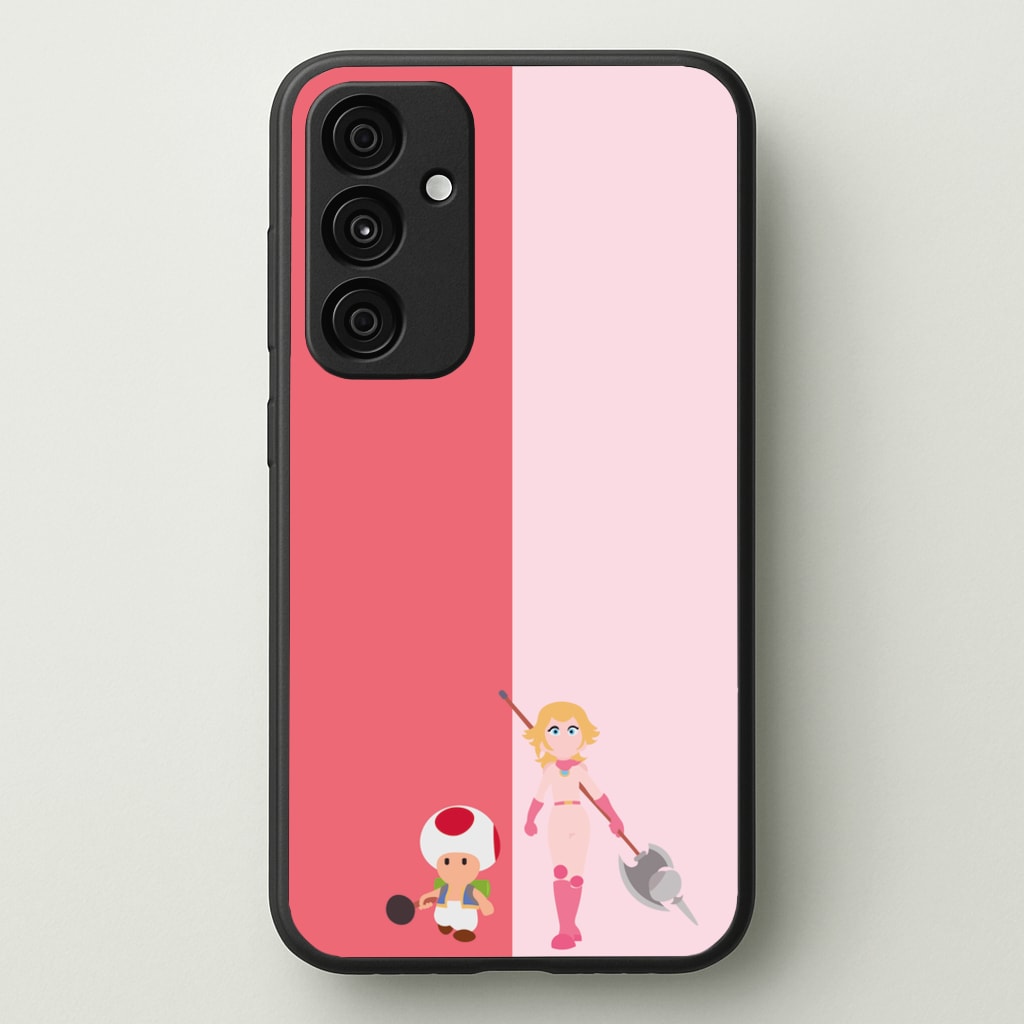 Toad And Peach - The Super Mario Bros Phone Case for Galaxy A55